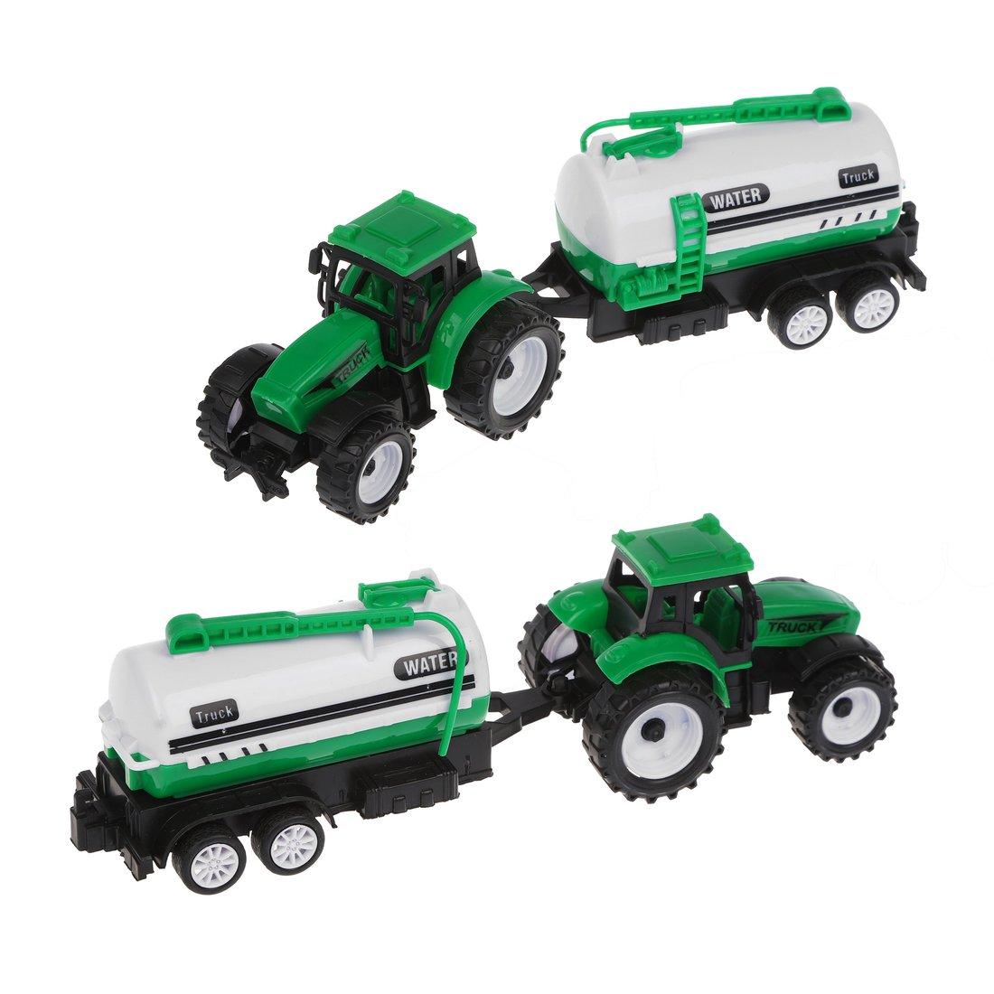 Трактор инерционный с прицепом