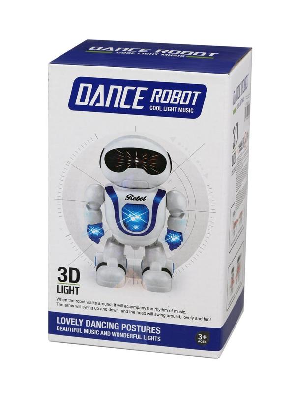 Робот эл., свет, звук, эл.пит.АА*3шт.не вх.в комплект, коробка