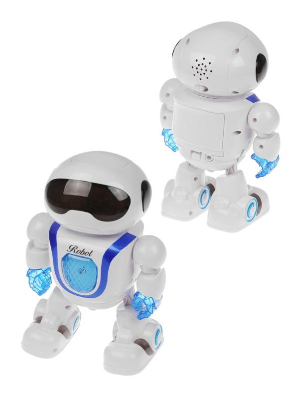 Робот эл., свет, звук, эл.пит.АА*3шт.не вх.в комплект, коробка