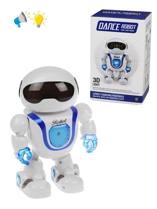 Робот эл., свет, звук, эл.пит.АА*3шт.не вх.в комплект, коробка