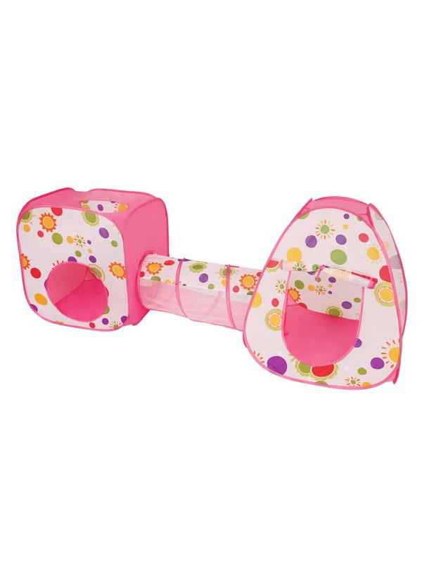 Палатка игровая с туннелем, 90*78*242см, сумка на молнии, в ассорт.