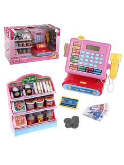 Игр. набор Супермаркет,свет, звук, в компл. предметов 16шт. эл. пит. ААх2шт
не вх. в компл., кор.