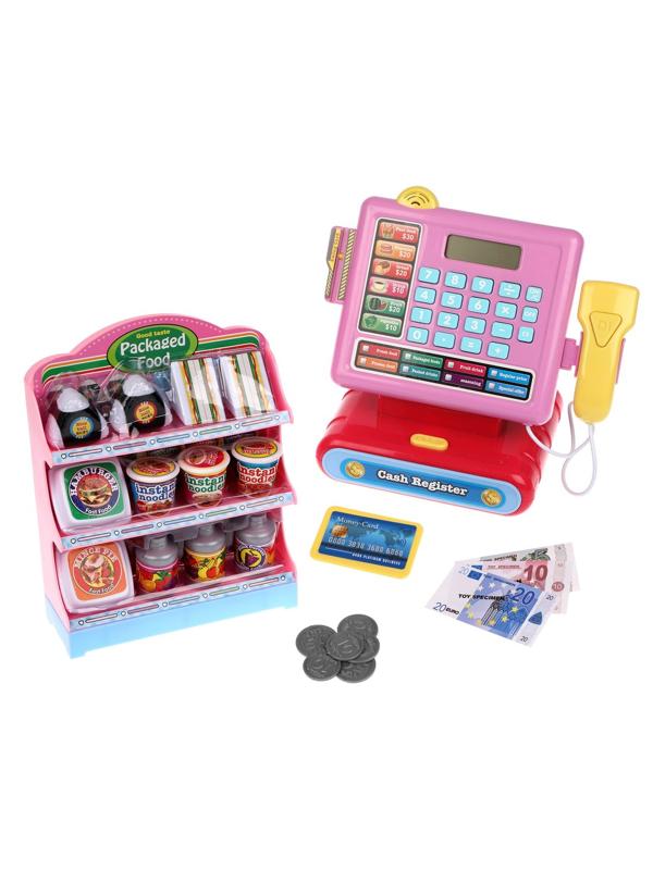 Игр. набор Супермаркет,свет, звук, в компл. предметов 16шт. эл. пит. ААх2шт
не вх. в компл., кор.