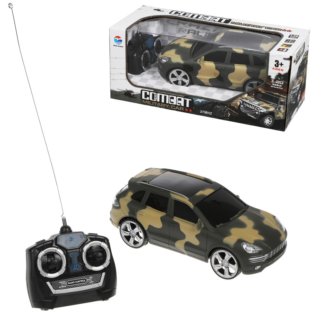 Машина Военная р/у, 4 канала, эл.пит.АА*5шт.не вх.в комплект, коробка