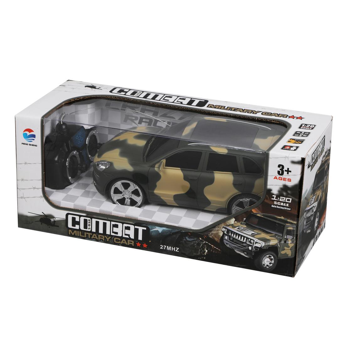 Машина Военная р/у, 4 канала, эл.пит.АА*5шт.не вх.в комплект, коробка