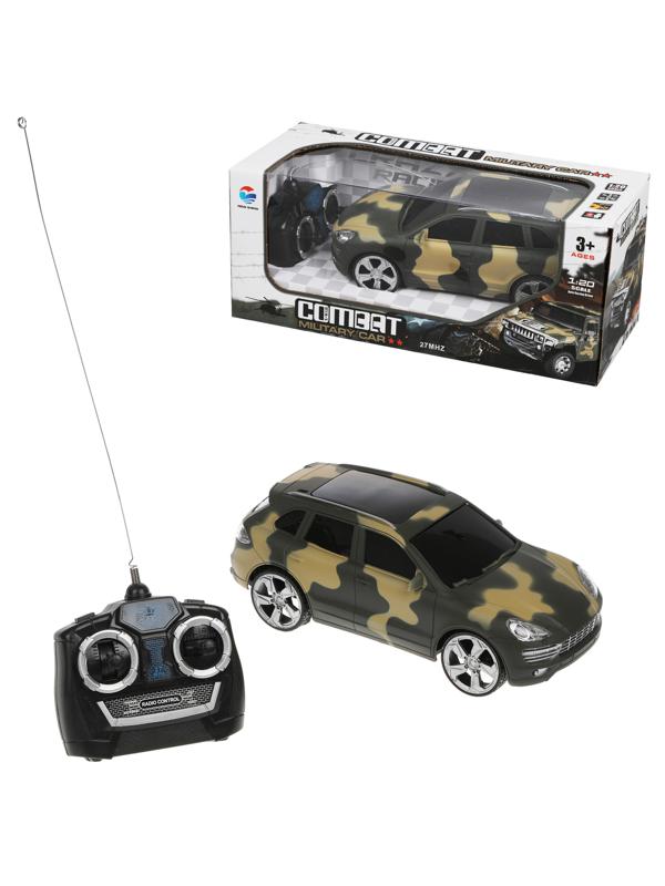 Машина Военная р/у, 4 канала, эл.пит.АА*5шт.не вх.в комплект, коробка