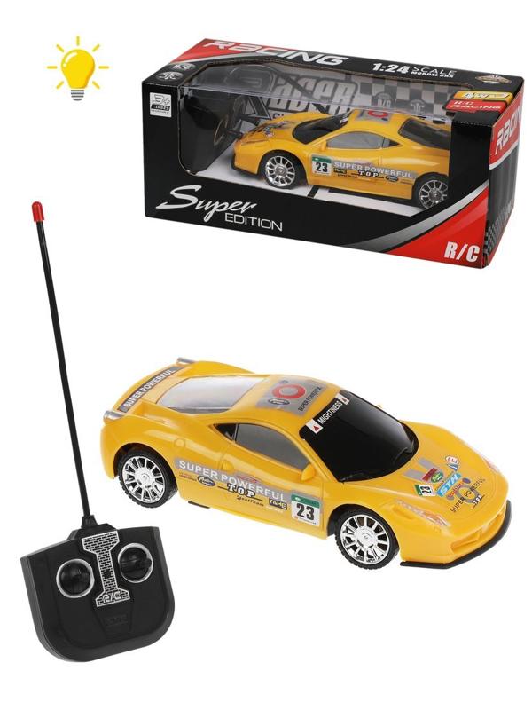 Машина р/у, 4 канала, свет, эл.пит.АА*5шт.не вх.в комплект, коробка