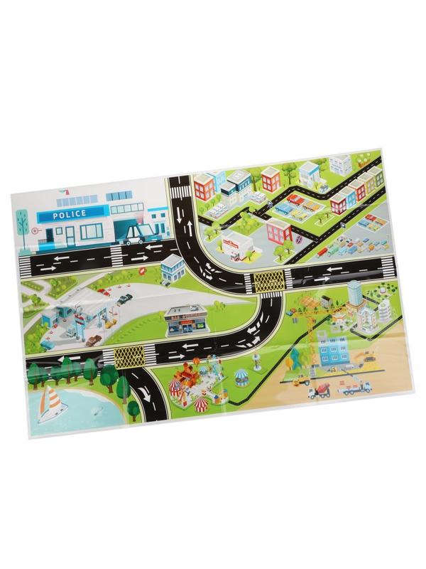 Игр.набор Паркинг, в комплекте: транспорт 4шт., деталей 39шт., чемодан