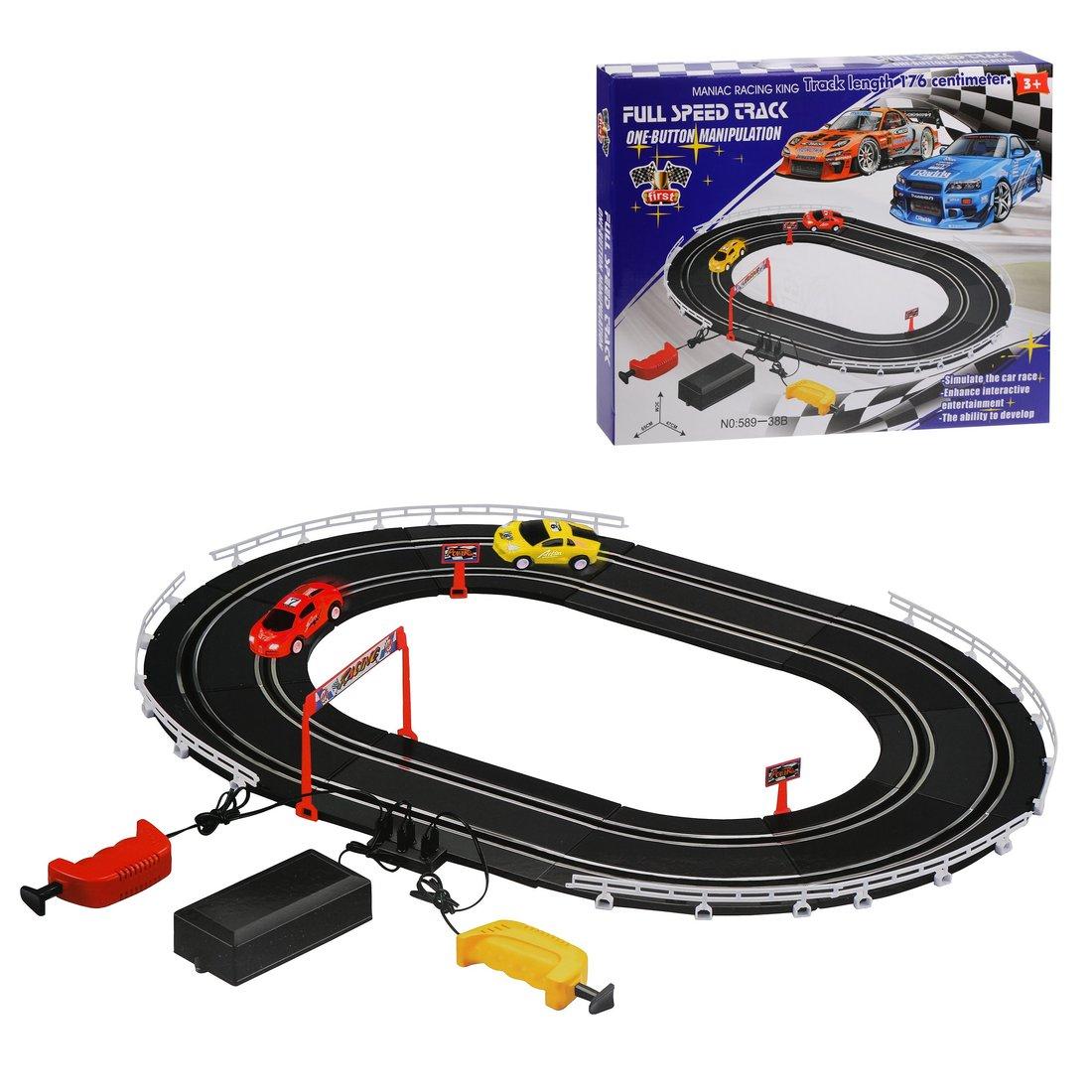 Игровой набор Автотрек, в комплекте: деталей 26шт, машина 2шт, элементы
питания LR14*4шт не входят, коробка