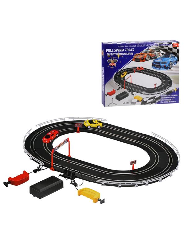 Игровой набор Автотрек, в комплекте: деталей 26шт, машина 2шт, элементы
питания LR14*4шт не входят, коробка