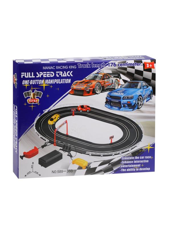 Игровой набор Автотрек, в комплекте: деталей 26шт, машина 2шт, элементы
питания LR14*4шт не входят, коробка