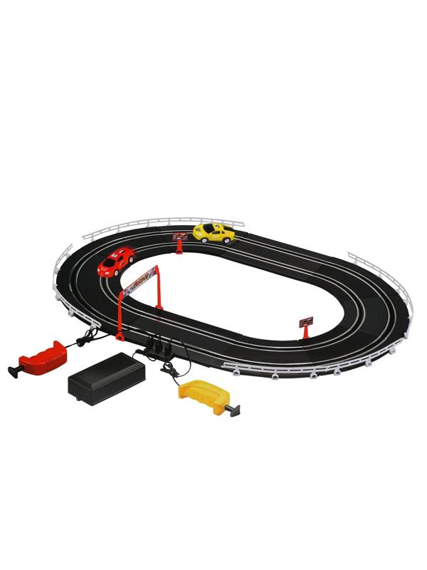Игровой набор Автотрек, в комплекте: деталей 26шт, машина 2шт, элементы
питания LR14*4шт не входят, коробка