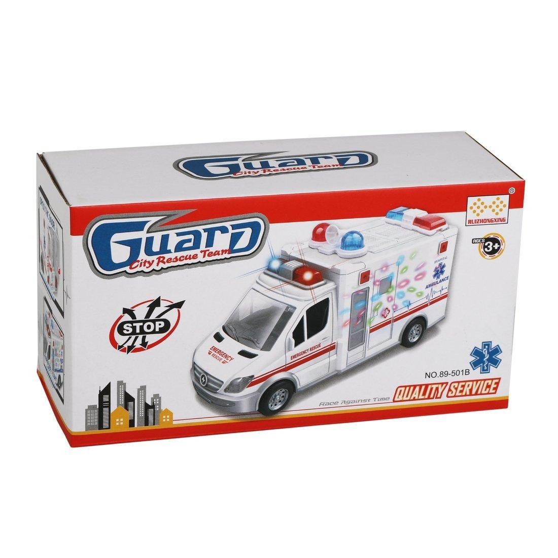 Машина эл. Пожарная, свет, звук, эл.пит.АА*3шт.не вх.в комплект, коробка