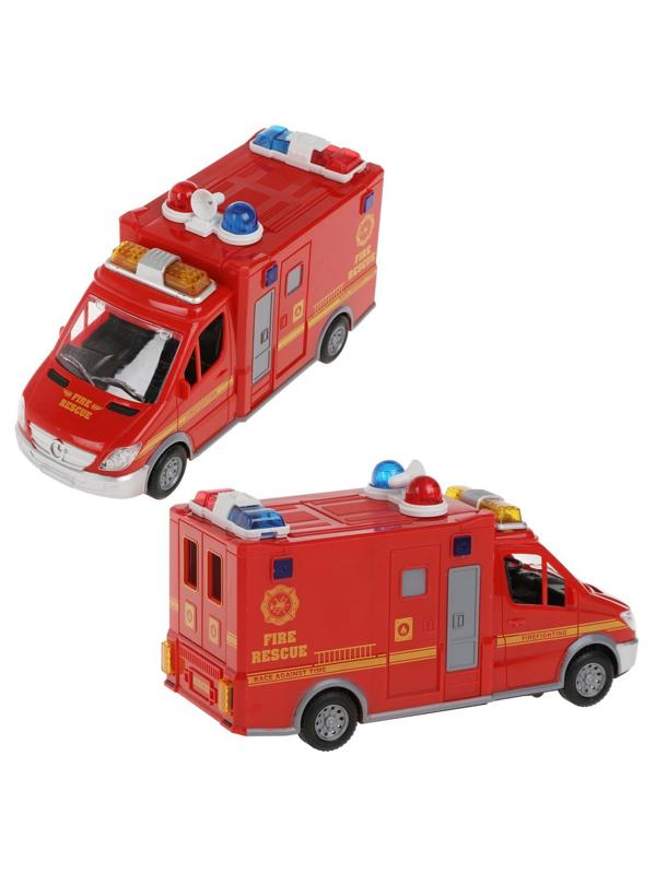 Машина эл. Пожарная, свет, звук, эл.пит.АА*3шт.не вх.в комплект, коробка