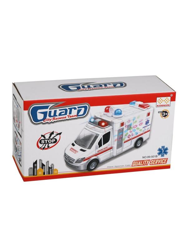 Машина эл. Пожарная, свет, звук, эл.пит.АА*3шт.не вх.в комплект, коробка