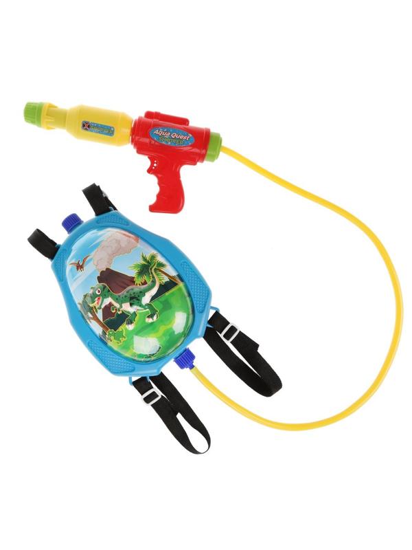 Набор бластер водяной-рюкзак Динозаврики, в ассорт.