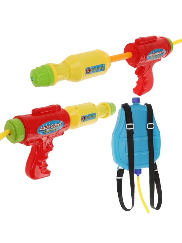 Набор бластер водяной-рюкзак Динозаврики, в ассорт.