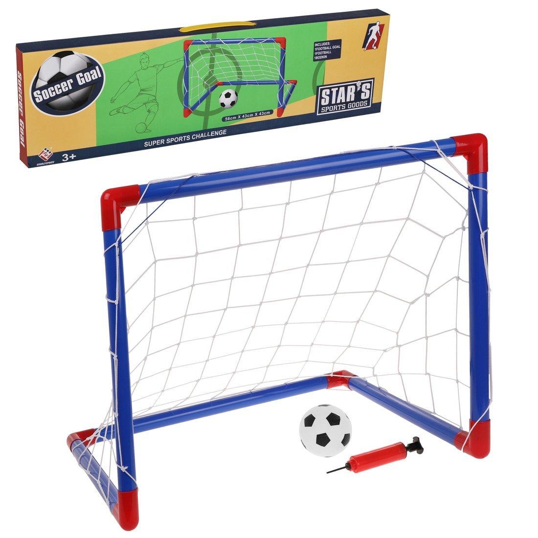 Набор Футболиста. 56*43*43 см., комплектация: мяч, насос, ворота (7 деталей)