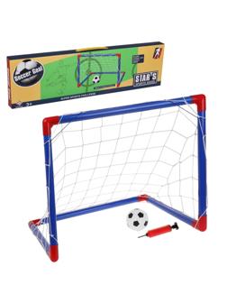Набор Футболиста. 56*43*43 см., комплектация: мяч, насос, ворота (7 деталей)