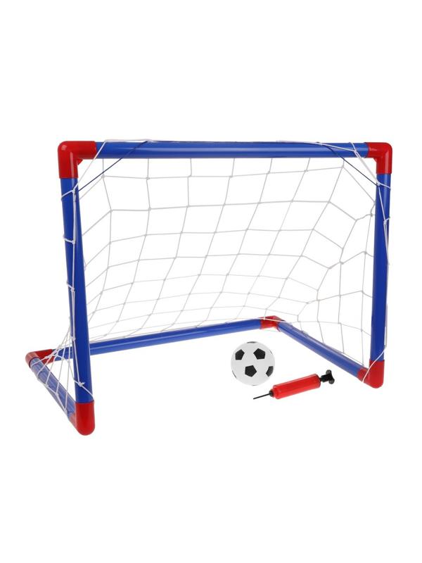 Набор Футболиста. 56*43*43 см., комплектация: мяч, насос, ворота (7 деталей)