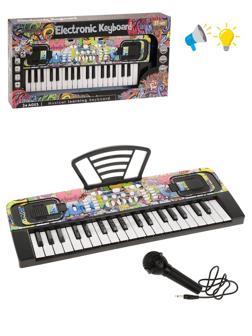 Синтезатор 37 клавиш, свет, звук, эл.пит. 4АА, не вх.в комплект