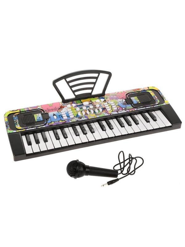 Синтезатор 37 клавиш, свет, звук, эл.пит. 4АА, не вх.в комплект