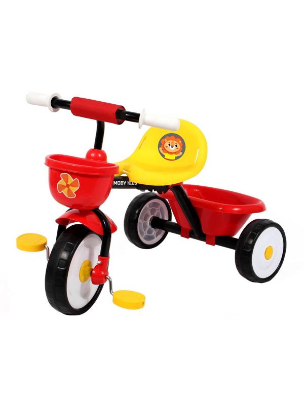 Велосипед 3 кол. складной Primo Львенок, красно-желтый