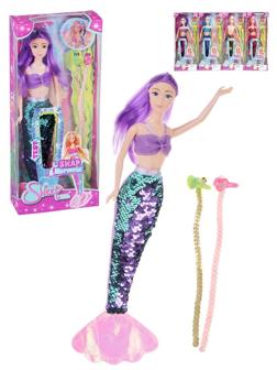 Игр. наб. Русалка, в компл. кукла 30 см., предм. 2шт., в ассорт., кор