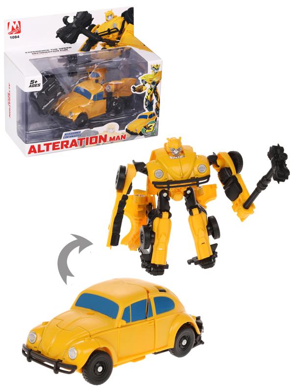 Игровой набор Ретромобиль, в комплекте машина-робот с инерционным механизмом,
детали корпуса металические, предметов 2шт., коробка