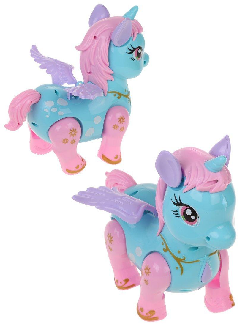 Игрушка эл. Единорог, эл.пит.AA*3шт.не вх.в комплект, свет,звук, в ассорт.,
кор.