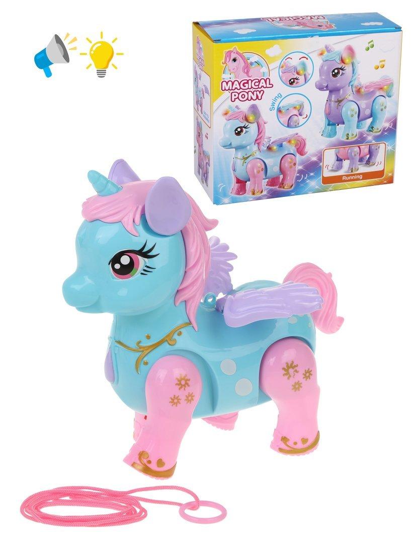 Игрушка эл. Единорог, эл.пит.AA*3шт.не вх.в комплект, свет,звук, в ассорт.,
кор.