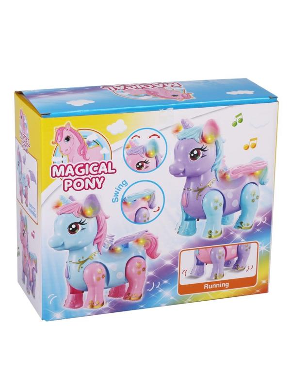 Игрушка эл. Единорог, эл.пит.AA*3шт.не вх.в комплект, свет,звук, в ассорт.,
кор.