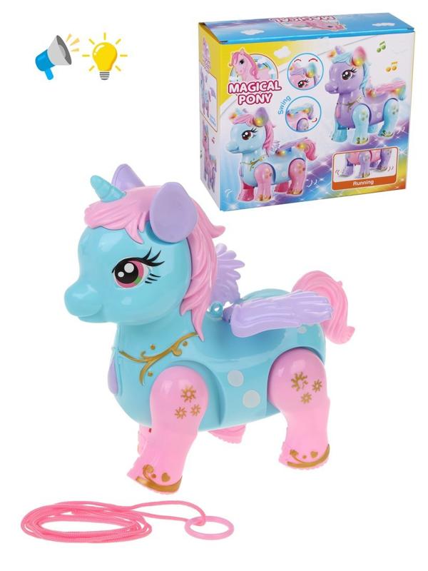 Игрушка эл. Единорог, эл.пит.AA*3шт.не вх.в комплект, свет,звук, в ассорт.,
кор.