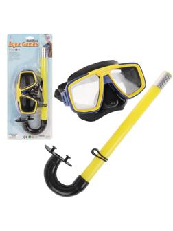 Набор для ныряния: маска с трубкой. Цвета красный, синий, зеленый и желтый
микс в ассорт.