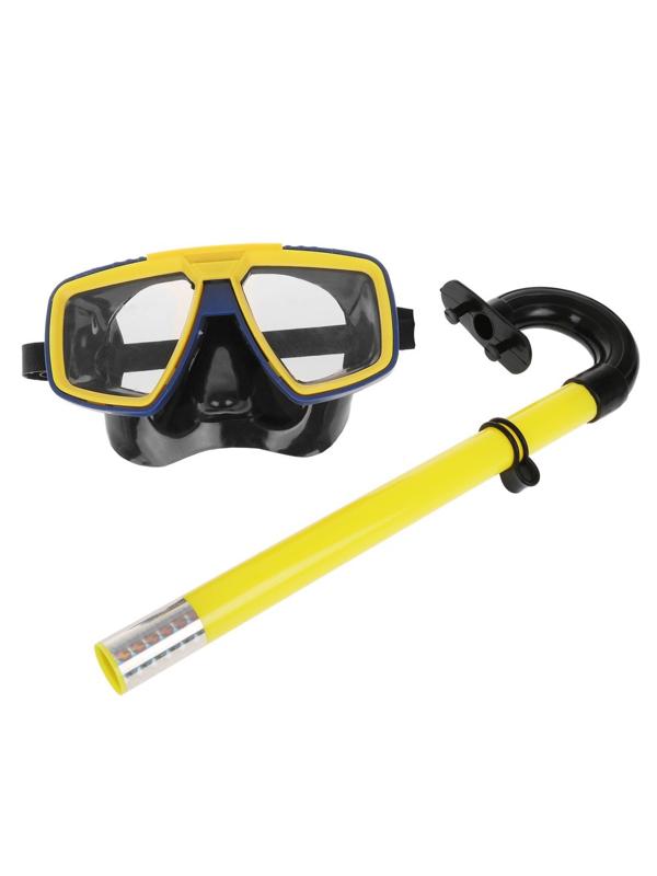 Набор для ныряния: маска с трубкой. Цвета красный, синий, зеленый и желтый
микс в ассорт.