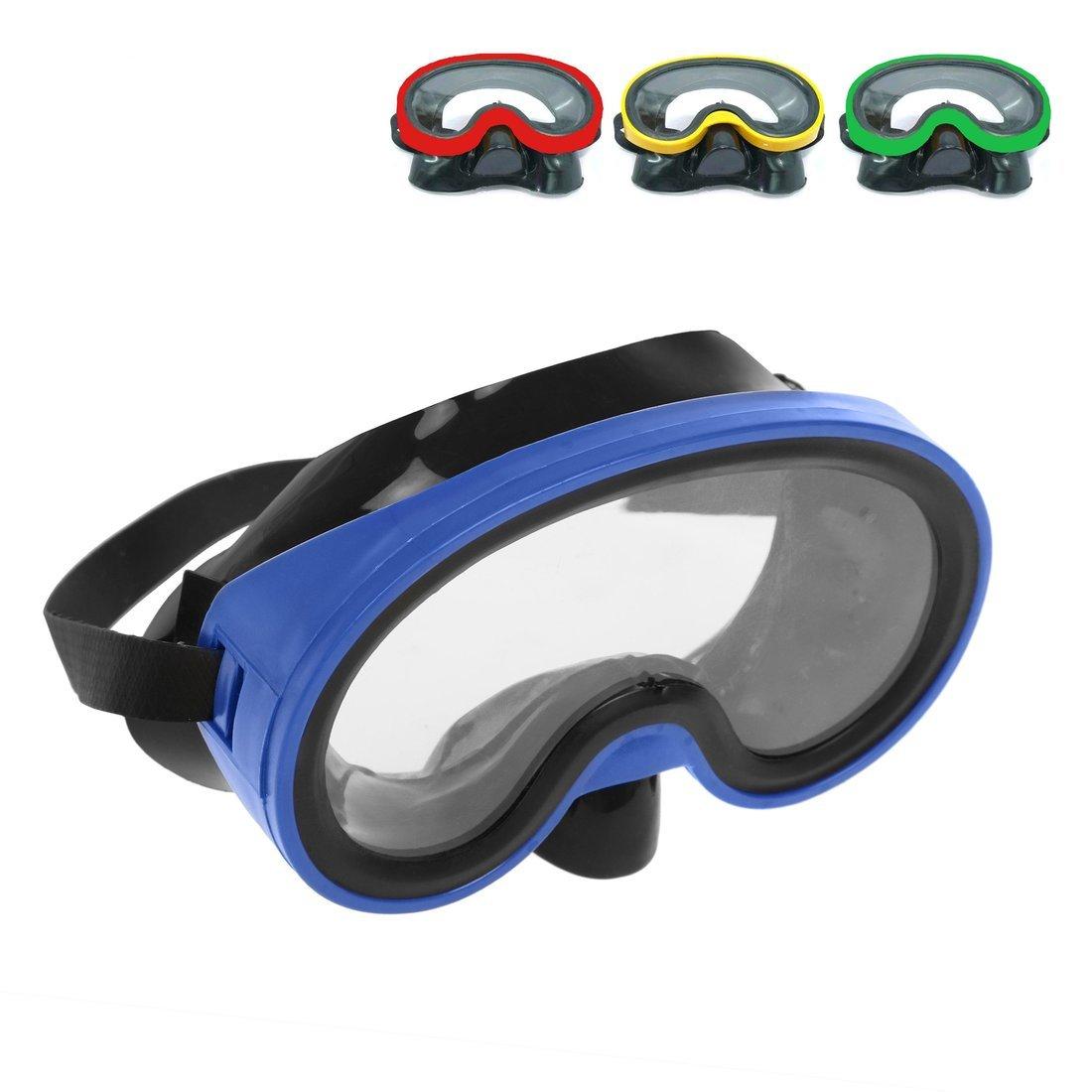 Маска для ныряния: Цвета красный, синий, зеленый и желтый микс в ассорт.