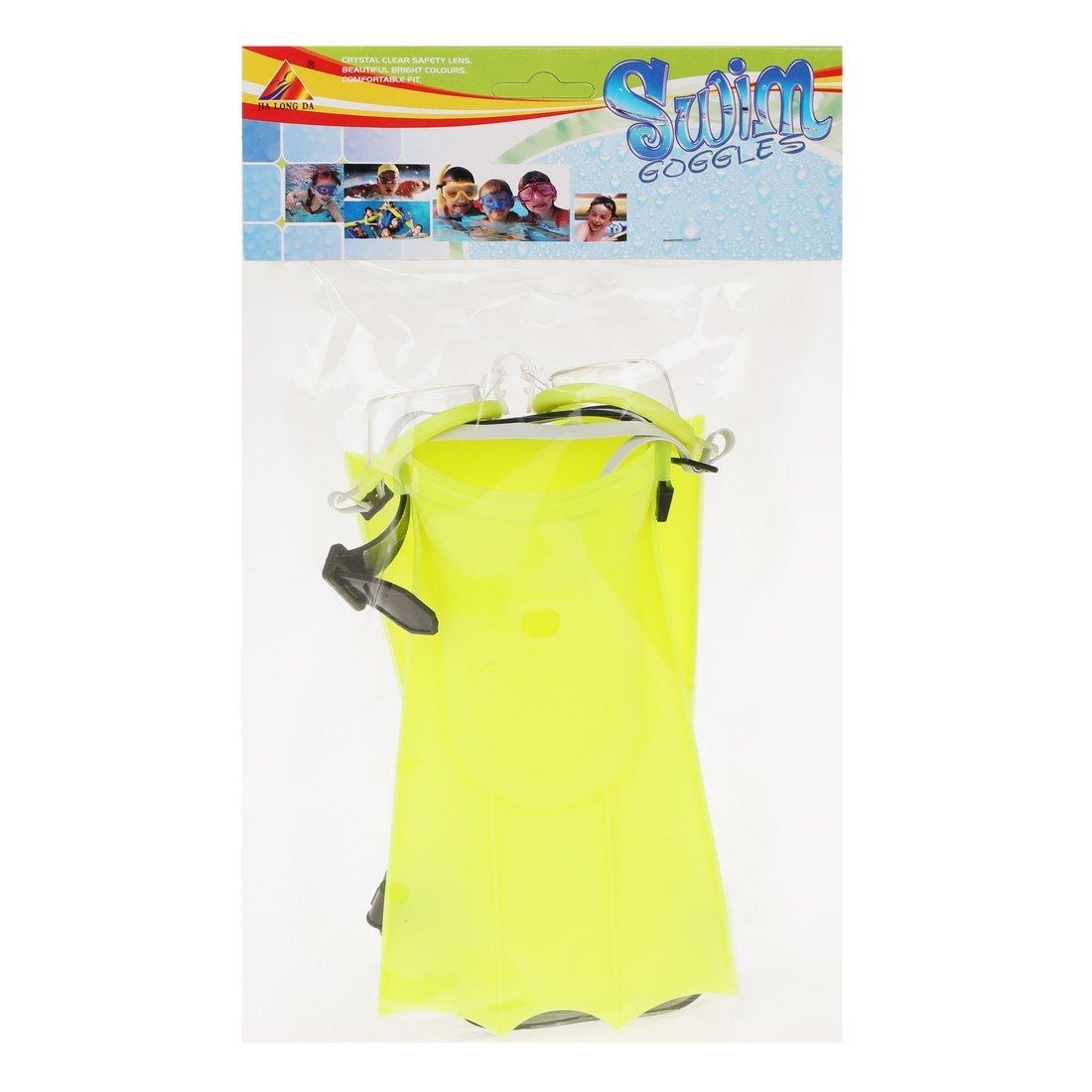 Набор для ныряния: очки плавательные с ластами, ассорт.