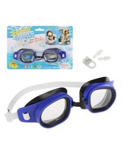 очки для плавания детские, цвета в ассорт.