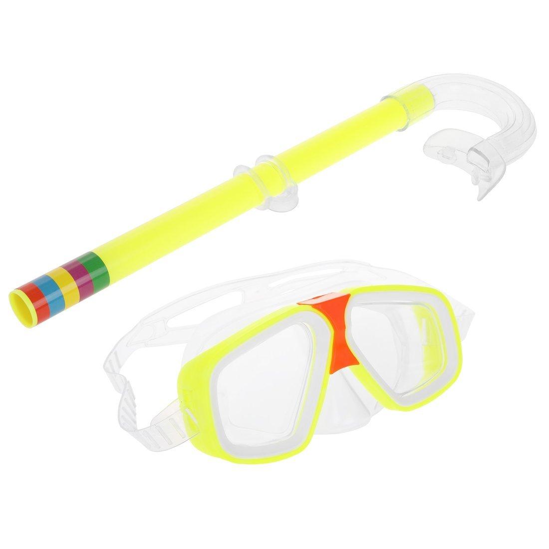 Набор для ныряния: маска с трубкой салатовая-неон