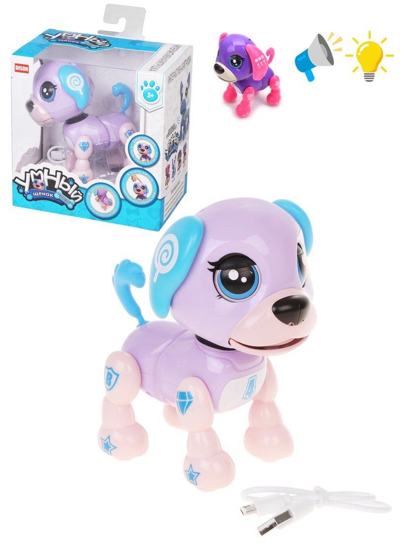 Щенок эл., свет, звук, встроенный акк. 3,7V, зарядка USB в компл., в ассорт.,
коробка