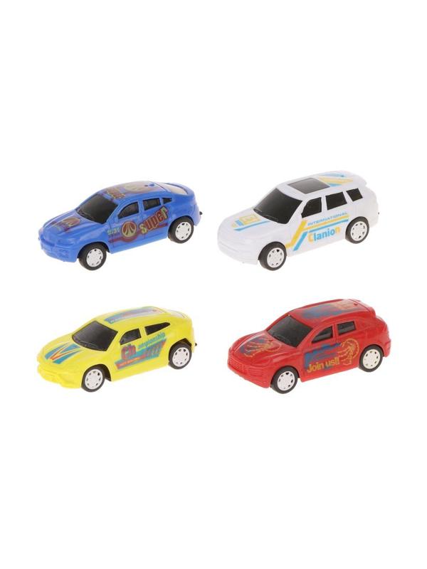 Набор машин инерционных, в комплекте 4шт., пакет, в ассортименте