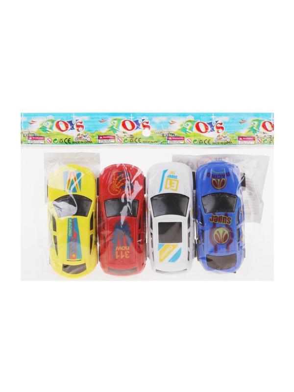 Набор машин инерционных, в комплекте 4шт., пакет, в ассортименте