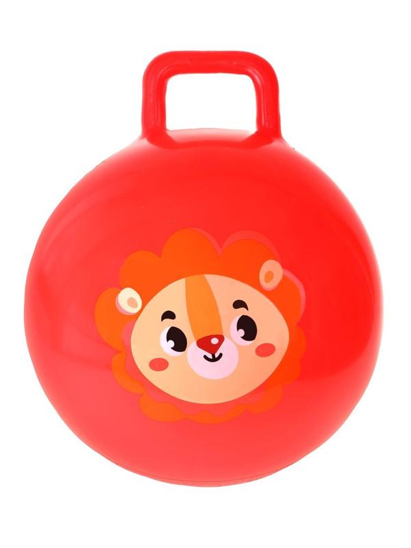 Мяч-прыгун Moby Kids 45 см Львёнок, с ушком