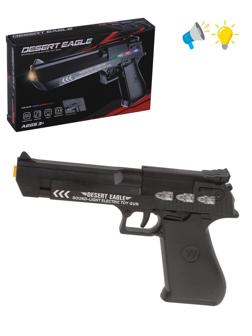 Пистолет со световыми и звуковыми эффектами, эл.пит.АА*3шт.не вх.в комплект,
коробка