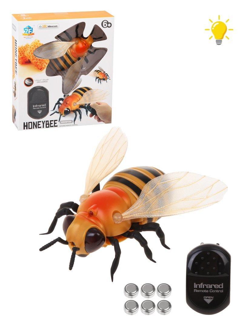 Пчела р/у, ползает, свет, 2 канала, эл.пит. 3*AG13, пульт 3*AG13, вх.в компл.,
кор.