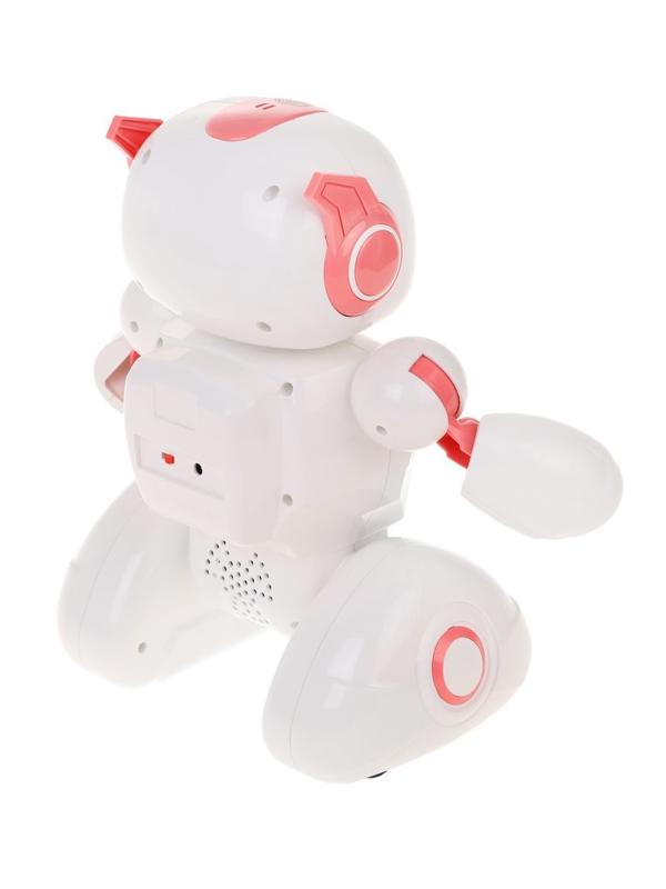 Робот, ИК управление, свет, звук, в комплекте: USB шнур, эл.пит.АА*2шт.не вх.в
комплект, коробка