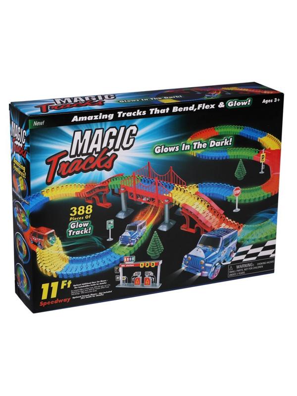 Игр.набор Автотрек, свет, в комплекте: предметов 388шт., эл.пит.АА*2шт.не вх.вкомплект, коробка