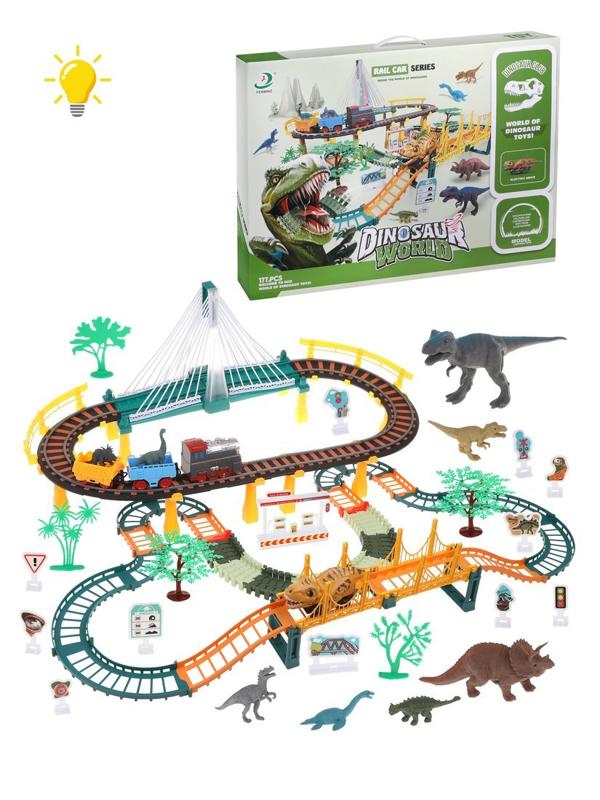 Игровой набор Автотрек, в комплекте: деталей-предметов 177шт., элемент питания
АА*6шт. не входят, коробка