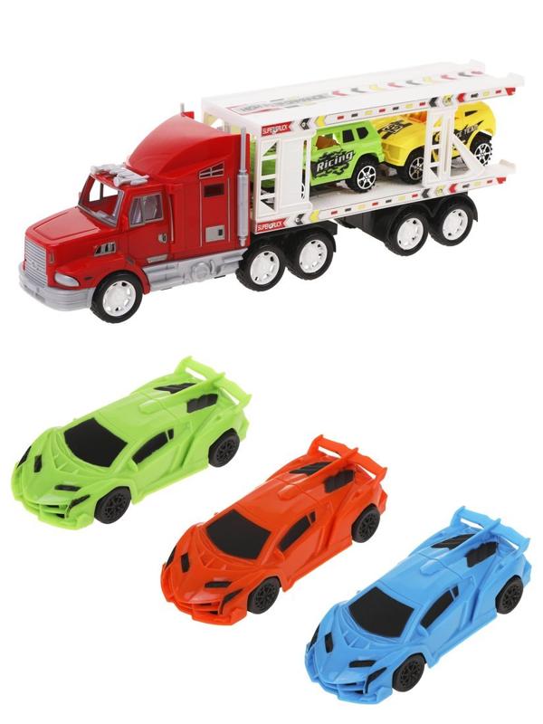 Игр.набор Автовоз, в комплекте: автовоз инерц., транс.средство без механизма
5шт., в ассортименте