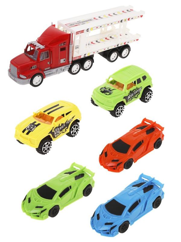 Игр.набор Автовоз, в комплекте: автовоз инерц., транс.средство без механизма
5шт., в ассортименте